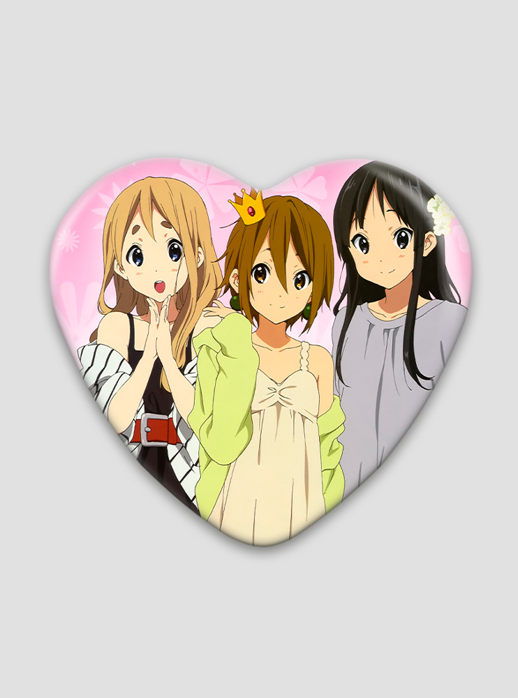 Значок серце Легка музика 9 (K-On) Значок серце Легка музика 9 (K-On)