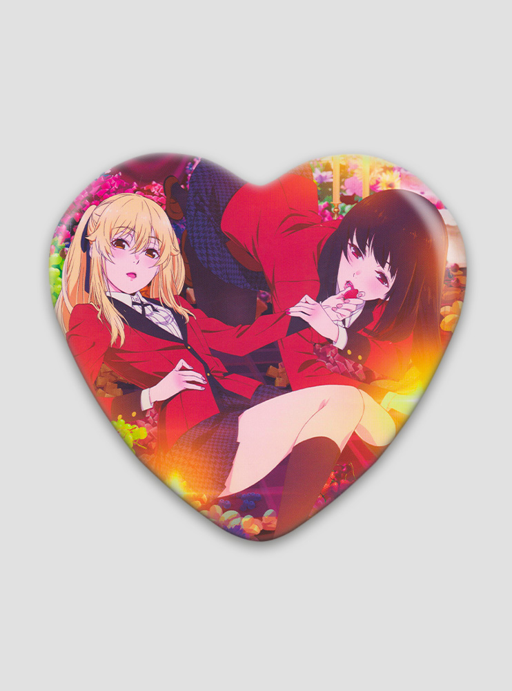 Значок серце Шалений азарт (Kakegurui)