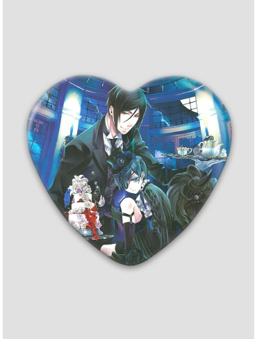 Значок серце Темний Дворецький 35 (Kuroshitsuji)