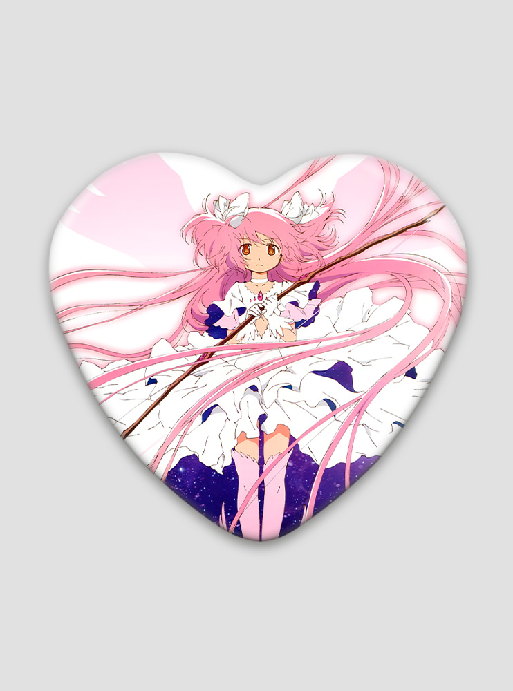 Значок серце Дівчинка-чарівниця Мадока Маґіка (Mahou Shoujo Madoka Magica)