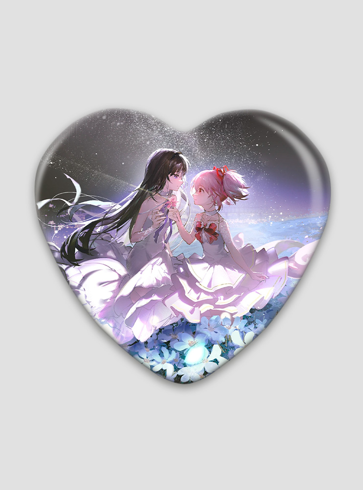 Значок серце Дівчинка-чарівниця Мадока Маґіка 11 (Mahou Shoujo Madoka Magica)