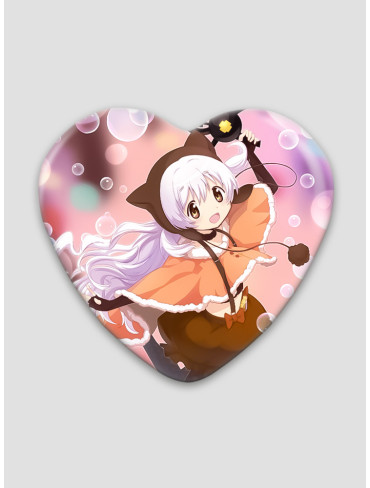 Значок серце Дівчинка-чарівниця Мадока Маґіка 30 (Mahou Shoujo Madoka Magica)