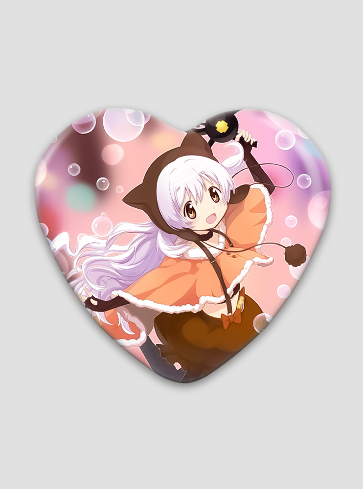 Значок серце Дівчинка-чарівниця Мадока Маґіка 30 (Mahou Shoujo Madoka Magica)