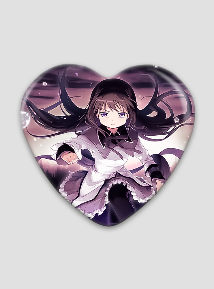 Значок серце Дівчинка-чарівниця Мадока Маґіка 33 (Mahou Shoujo Madoka Magica)