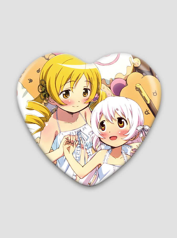 Значок серце Дівчинка-чарівниця Мадока Маґіка 41 (Mahou Shoujo Madoka Magica)