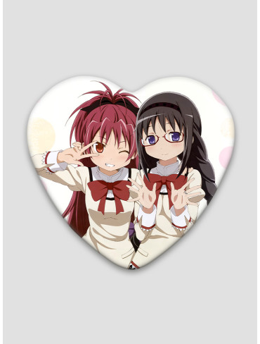 Значок серце Дівчинка-чарівниця Мадока Маґіка 9 (Mahou Shoujo Madoka Magica)