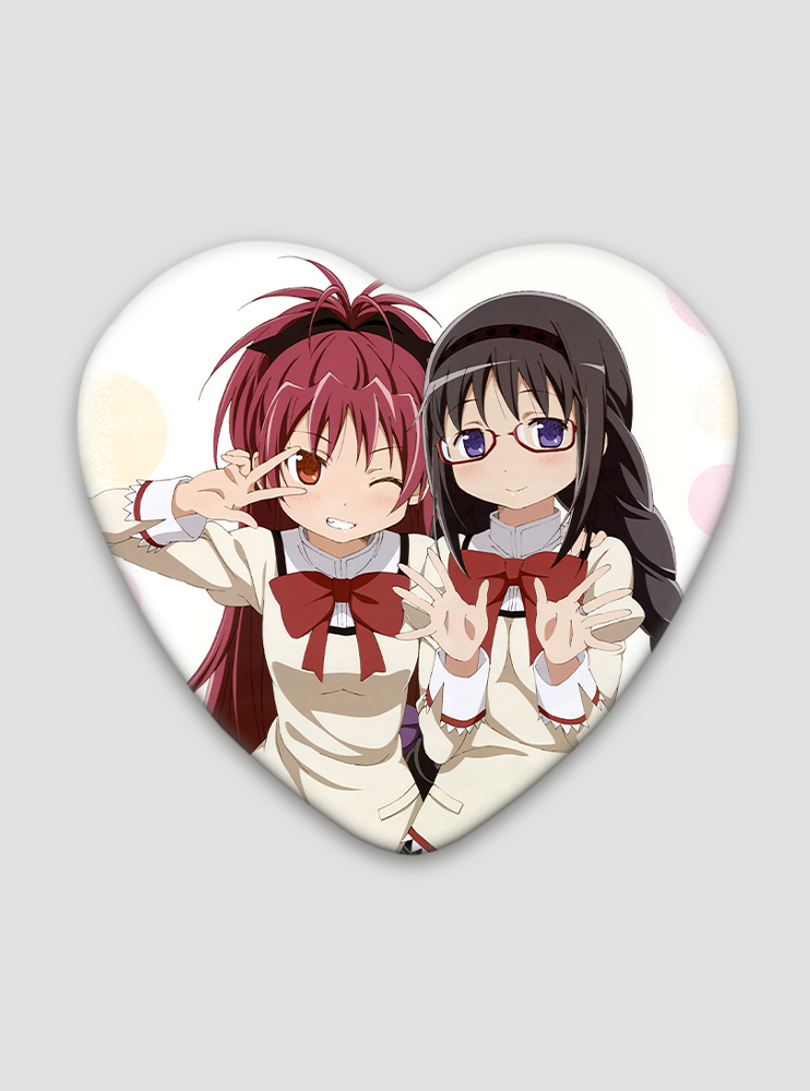 Значок серце Дівчинка-чарівниця Мадока Маґіка 9 (Mahou Shoujo Madoka Magica)