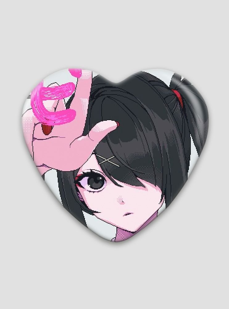 Значок серце Needy Girl Overdose 10