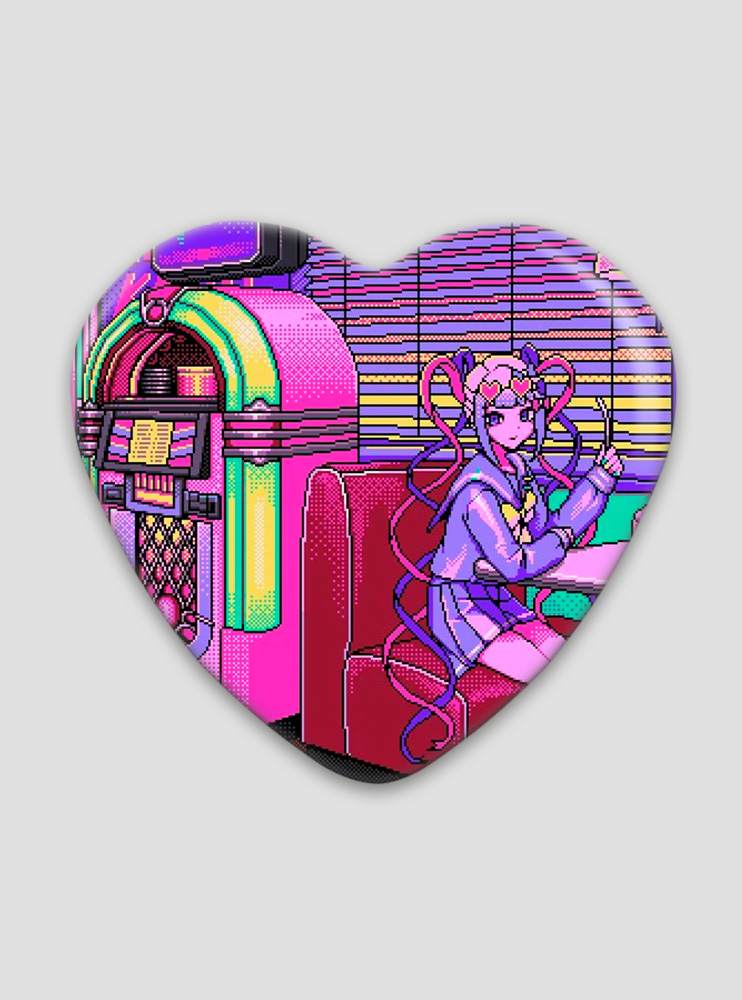 Значок серце Needy Girl Overdose 18