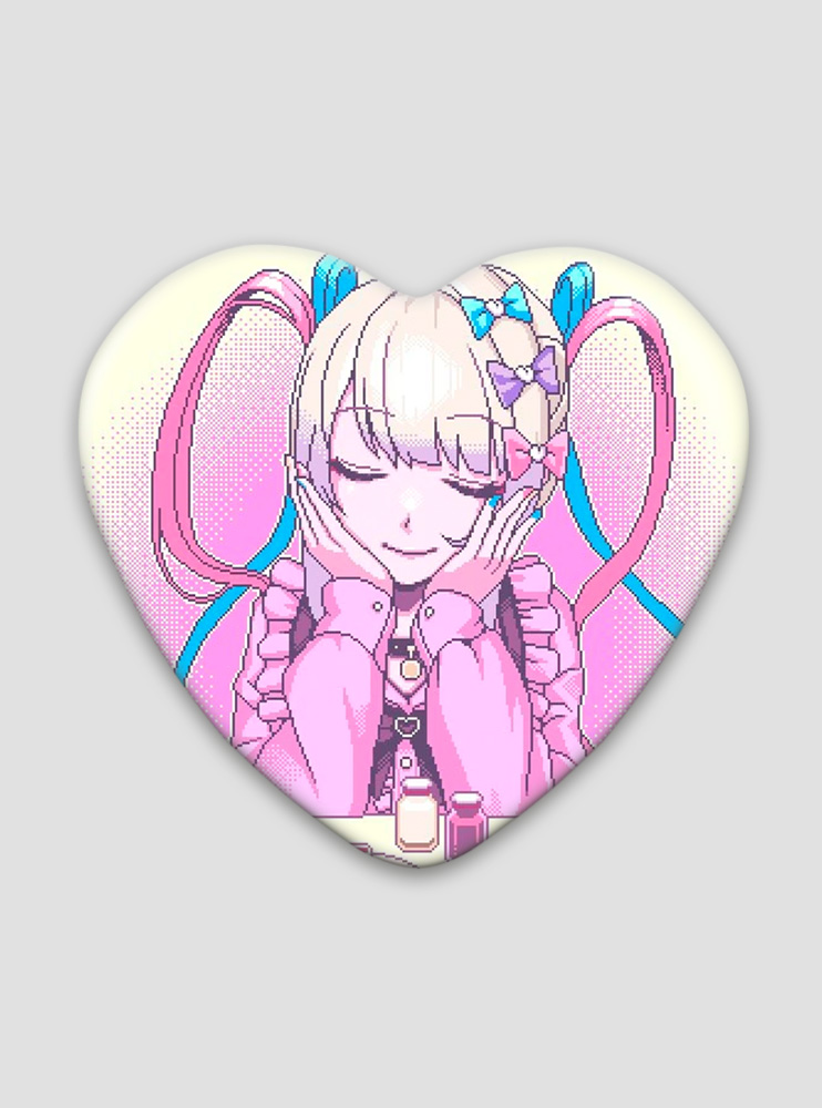 Значок серце Needy Girl Overdose 20