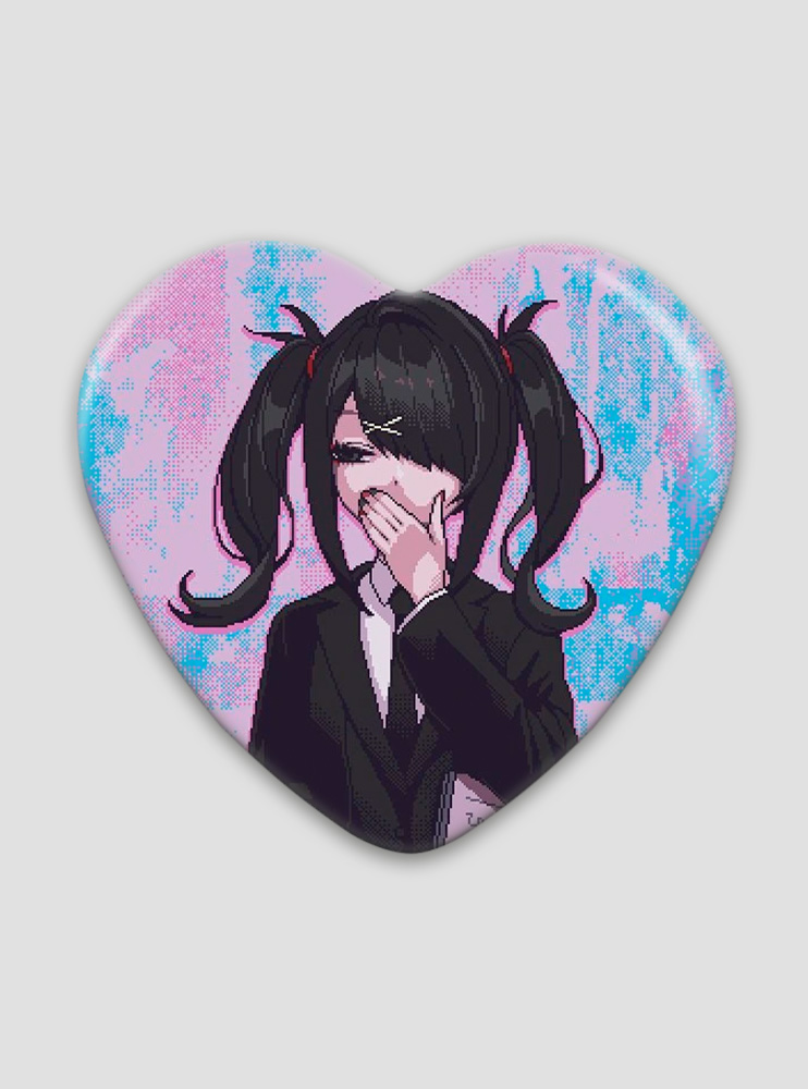 Значок серце Needy Girl Overdose 32
