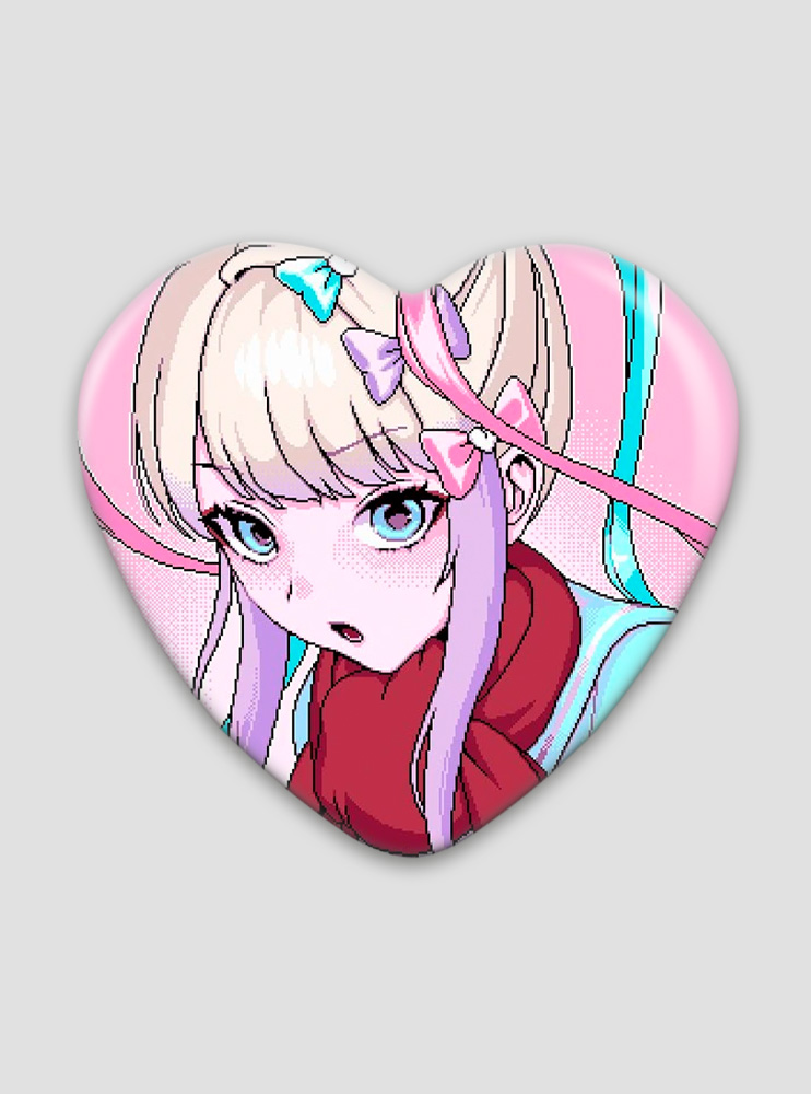 Значок серце Needy Girl Overdose 34