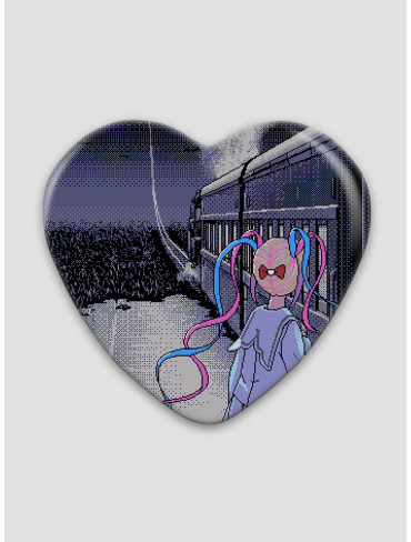 Значок серце Needy Girl Overdose 39