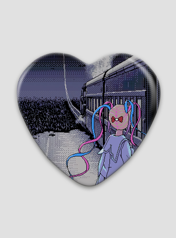 Значок серце Needy Girl Overdose 39