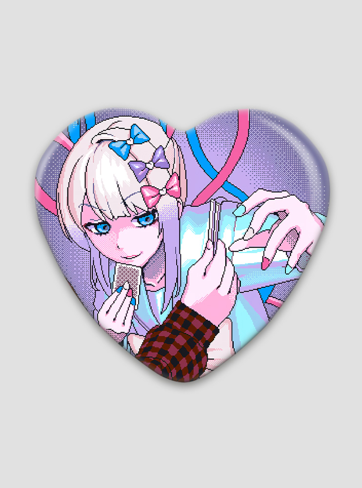 Значок серце Needy Girl Overdose 42