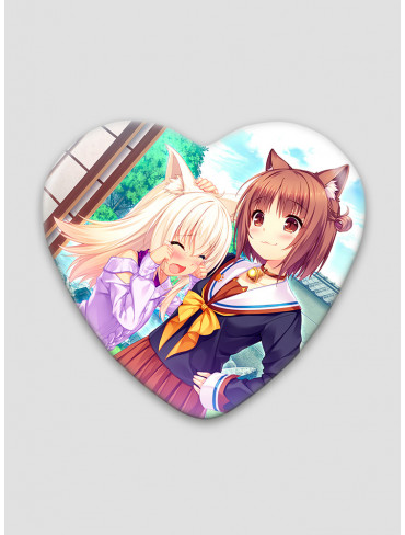 Значок серце Некопара 12 (Nekopara)