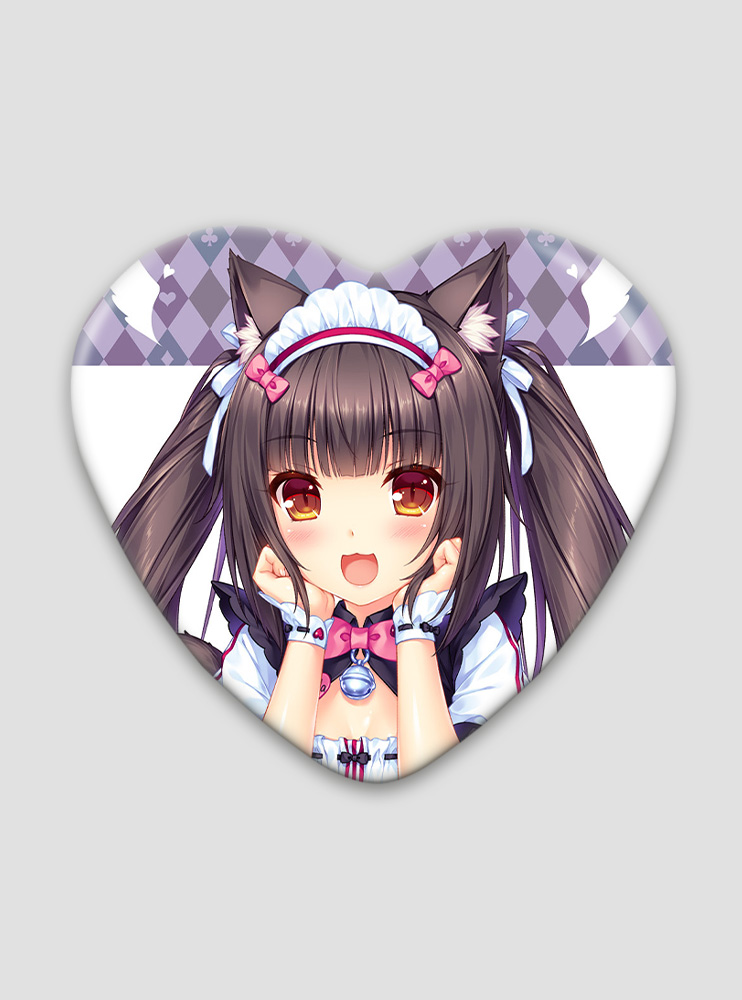 Значок серце Некопара 2 (Nekopara)