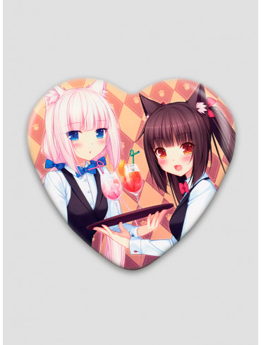 Значок серце Некопара 3 (Nekopara)