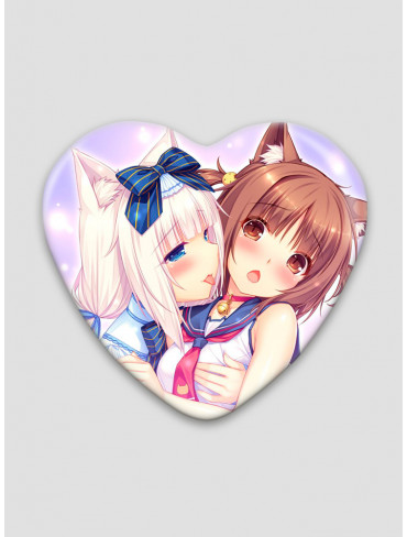 Значок серце Некопара 8 (Nekopara)