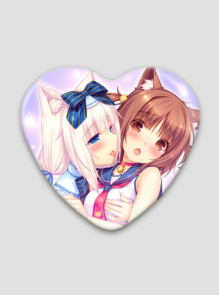 Значок серце Некопара 8 (Nekopara)
