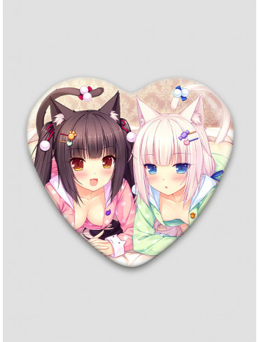 Значок серце Некопара 9 (Nekopara)