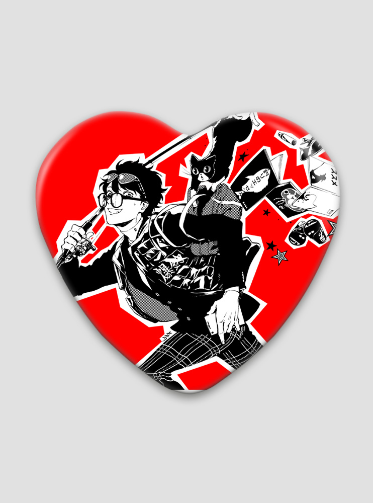 Значок серце Персона "5" 2 (Persona 5)
