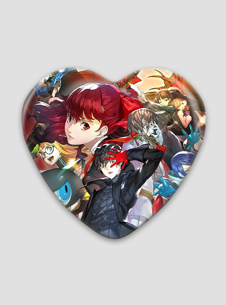 Значок серце Персона "5" 7 (Persona 5)