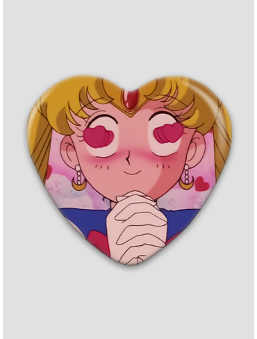 Значок серце Сейлор Мун 21 (Sailor Moon)