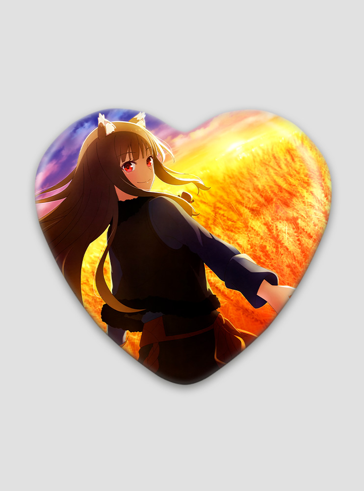 Значок серце Вовчиця і прянощі 8 (Spice and Wolf)