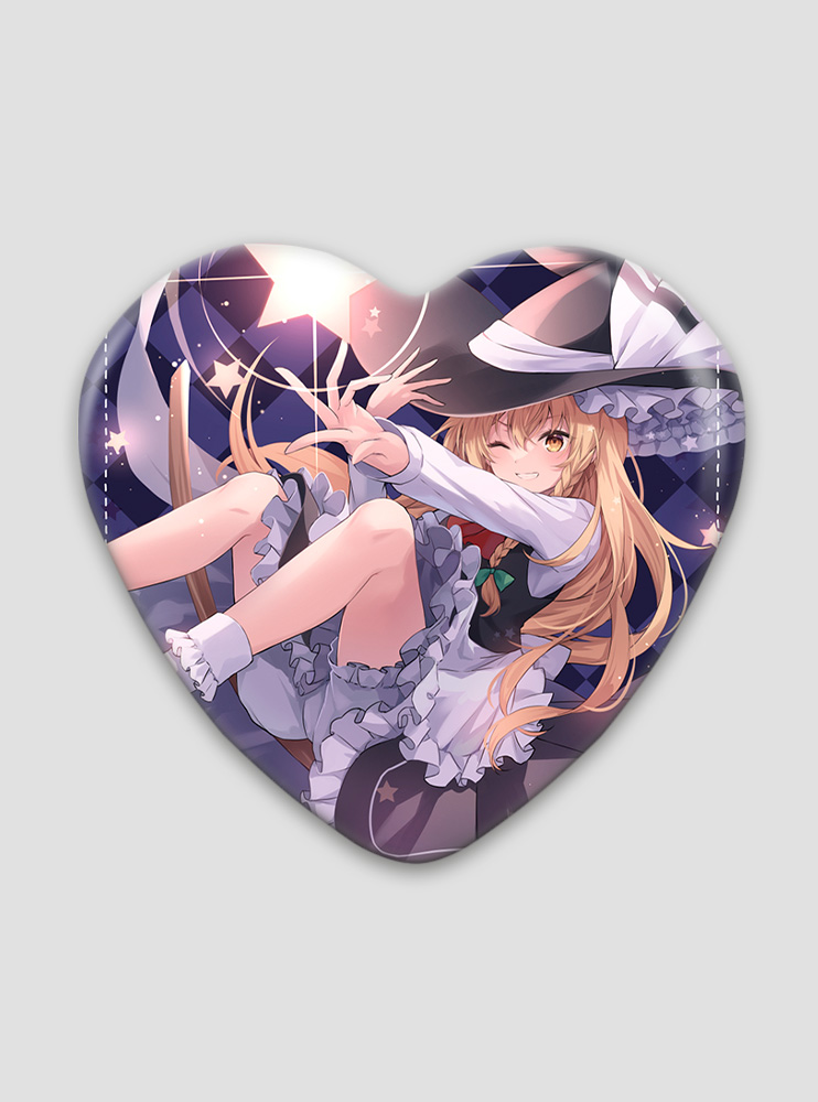Значок серце Тохо Проджект 16 (Touhou Project)