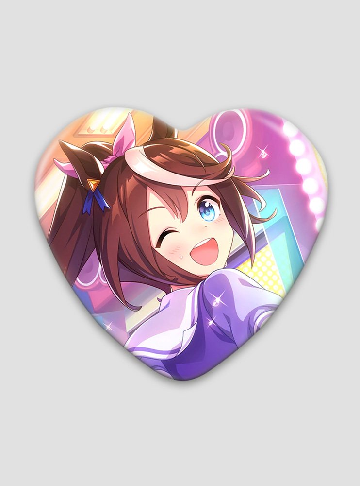 Значок серце Кобилички. Доленосне дербі (Uma Musume: Pretty Derby)