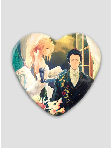 Значок серце Віолета Евергарден (Violet Evergarden)