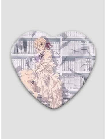 Значок серце Віолета Евергарден 3 (Violet Evergarden)
