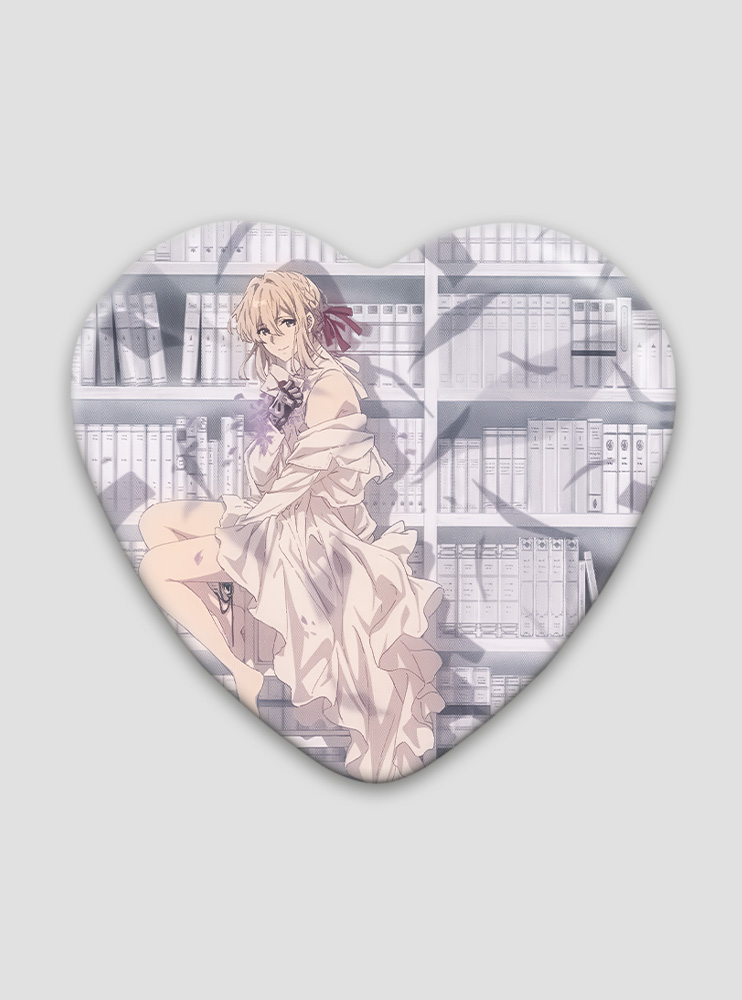 Значок серце Віолета Евергарден 3 (Violet Evergarden)