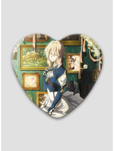 Значок серце Віолета Евергарден 5 (Violet Evergarden)