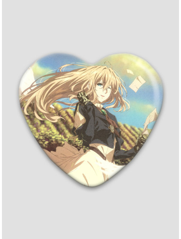 Значок серце Віолета Евергарден 8 (Violet Evergarden)