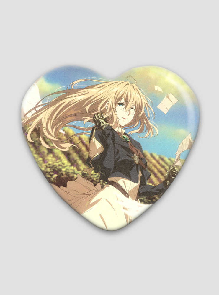 Значок серце Віолета Евергарден 8 (Violet Evergarden)