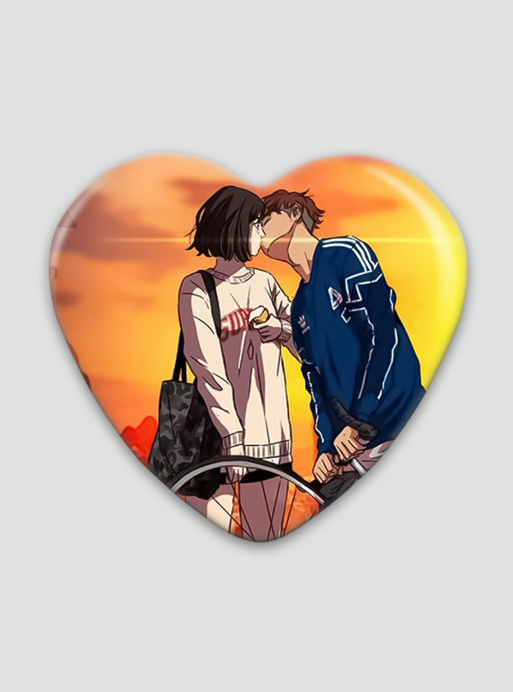 Значок серце Вітролом (Wind Breaker) (Bike)