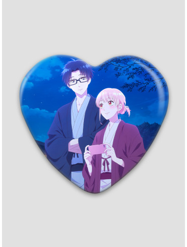 Значок серце Так складно любити отаку (Wotaku ni Koi wa Muzukashii)