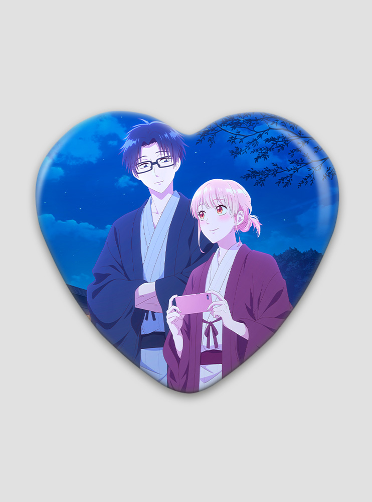 Значок серце Так складно любити отаку (Wotaku ni Koi wa Muzukashii)