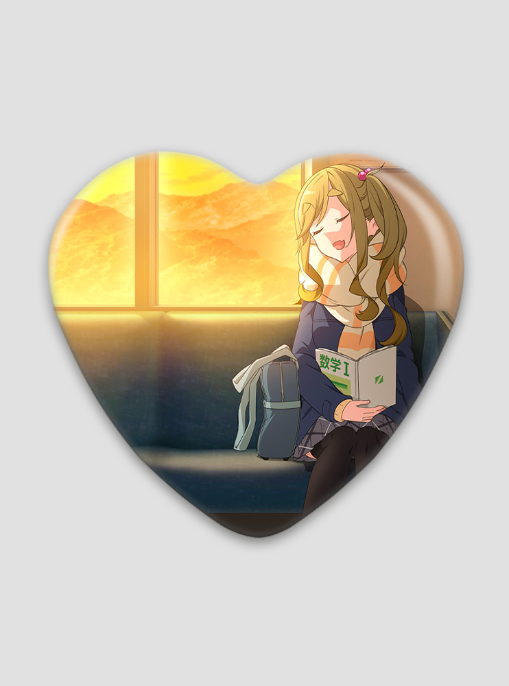 Значок серце Дівчачий Табір (Yuru Camp)