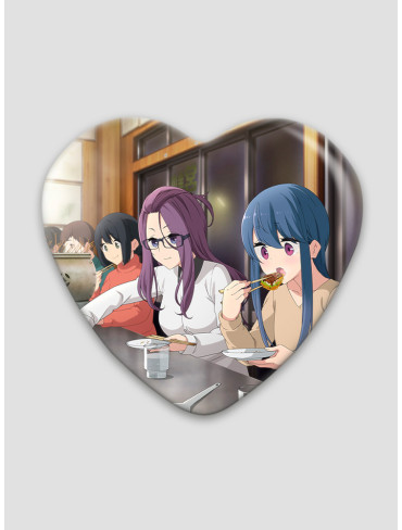 Значок серце Дівчачий Табір 16 (Yuru Camp)