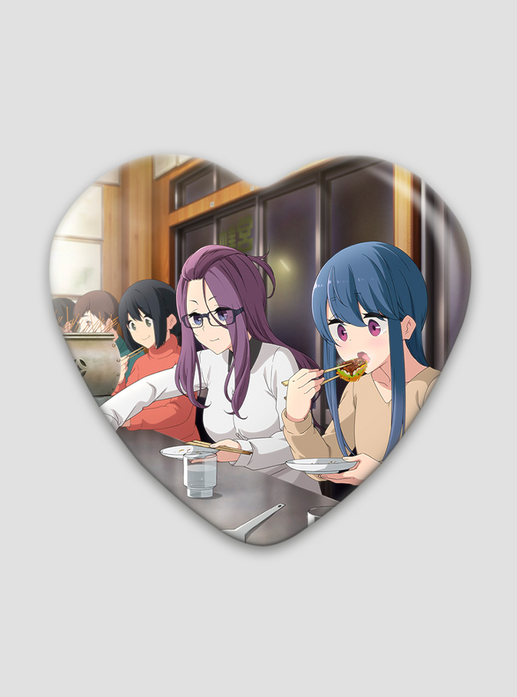 Значок серце Дівчачий Табір 16 (Yuru Camp)