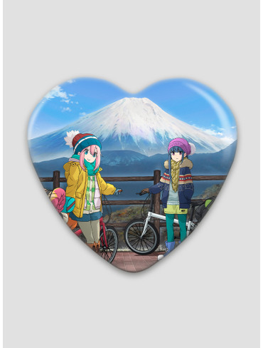 Значок серце Дівчачий Табір 18 (Yuru Camp)