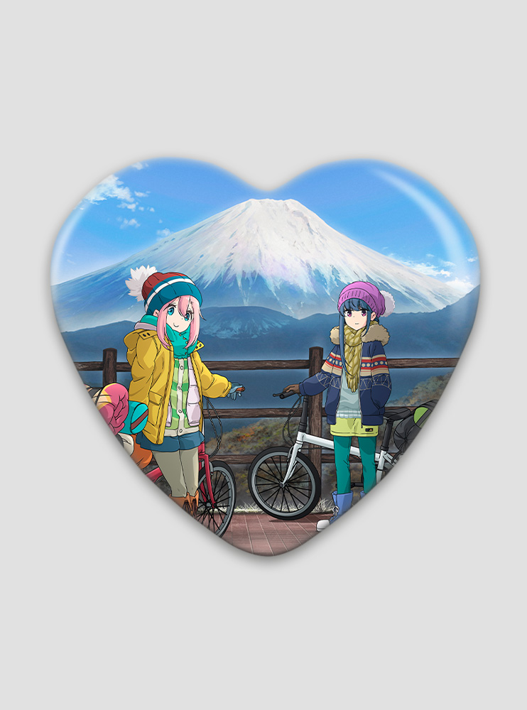Значок серце Дівчачий Табір 18 (Yuru Camp)