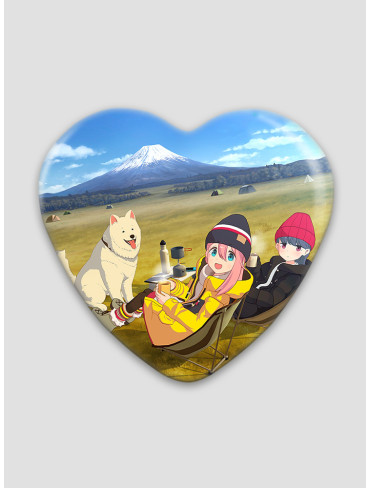 Значок серце Дівчачий Табір 20 (Yuru Camp)