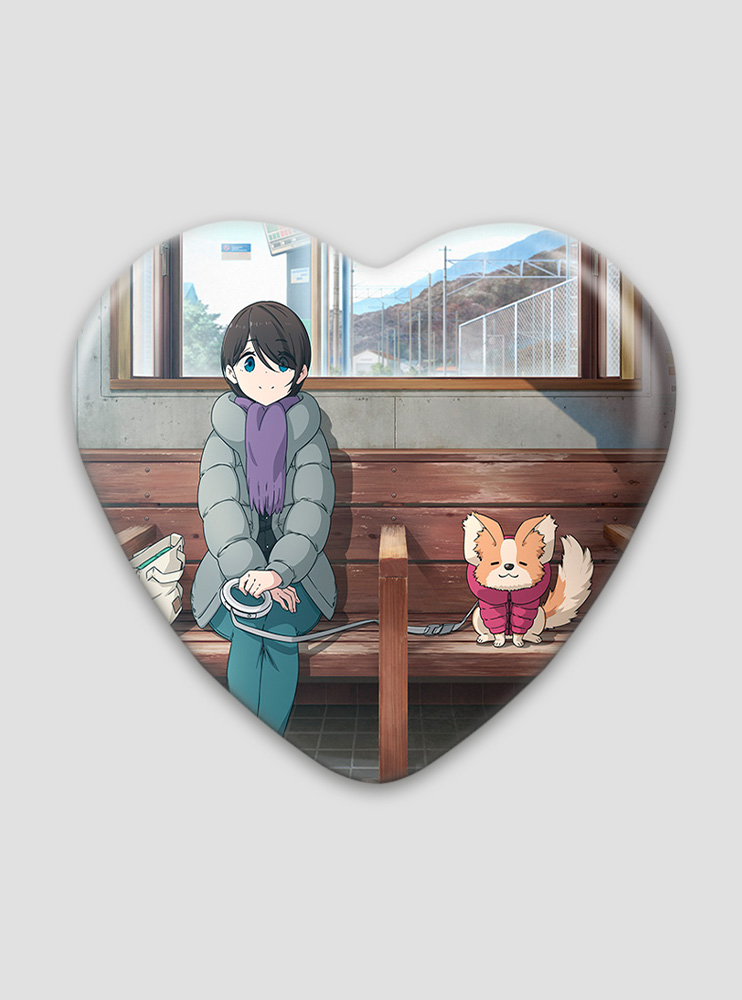Значок серце Дівчачий Табір 8 (Yuru Camp)