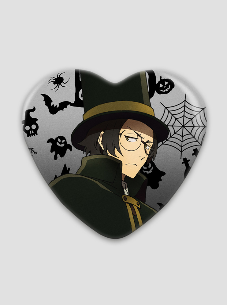 Значок серце Літературні генії Бродячі Пси 16 (Bungou Stray Dogs)