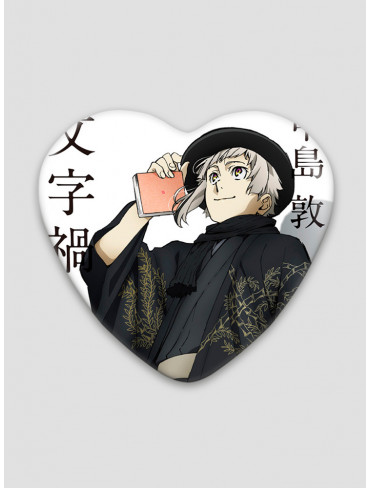 Значок серце Літературні генії Бродячі Пси 22 (Bungou Stray Dogs)