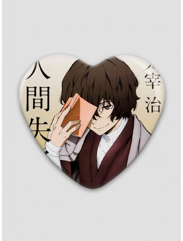 Значок серце Літературні генії Бродячі Пси 24 (Bungou Stray Dogs)